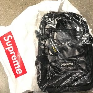 Supreme Black Backpack 2017- Brand New